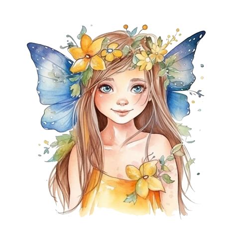 11 Flower Fairy Clipart High Quality S Watercolor Etsy