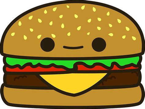 resultado de imagem para kawaii hamburger Рисунок панды Рисунок кекса Милые рисунки