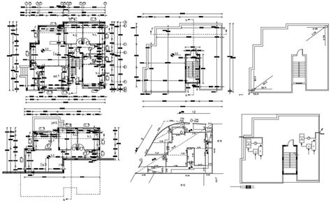 Architecture 3 Bhk House Plan Autocad Drawing Cadbull