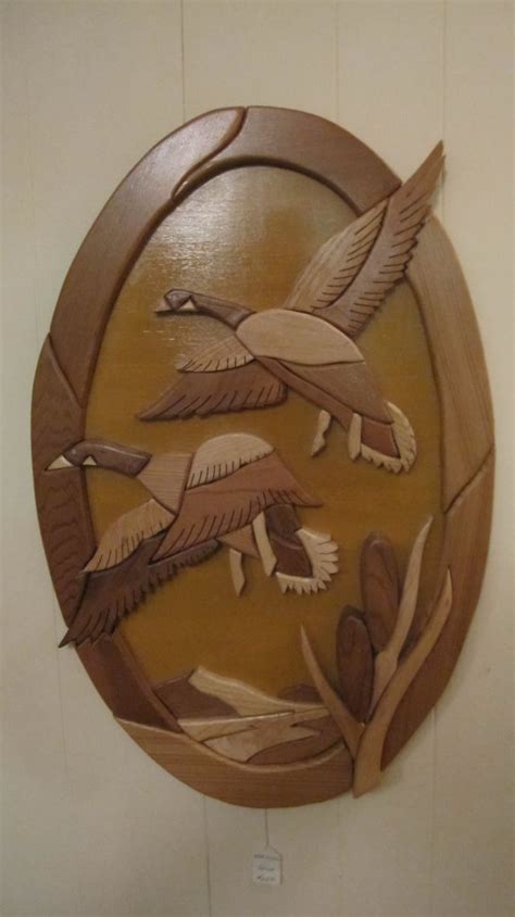 222int Geese In Flight Intarsia Wall Art Dougs Woodcrafts And Patterns