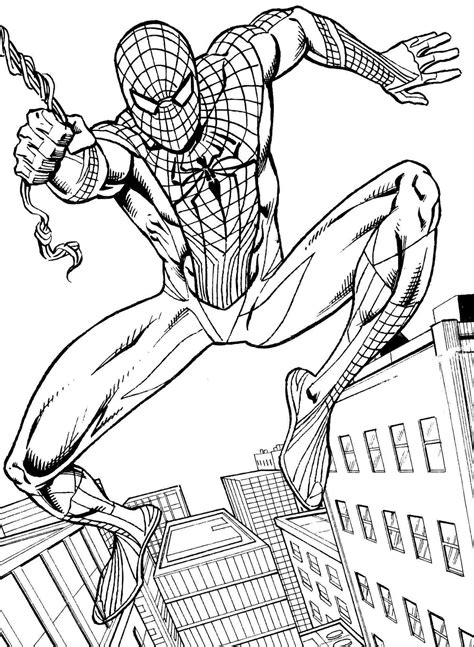 Dibujo De Spiderman Para Imprimir Y Colorear Spiderman Dibujo Porn