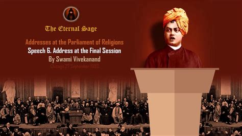 Swami Vivekanand Speech At Chicago Speech 6 Youtube