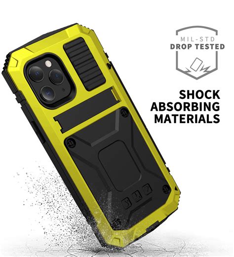 For Iphone 12 Pro Max12 Mini Metal Armor Shockproof Case Heavy Duty