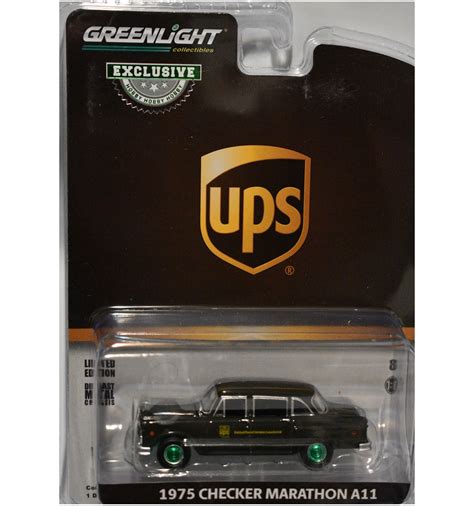 Greenlight Promo Green Machine Chase Car 1975 Ups Checker Marathon