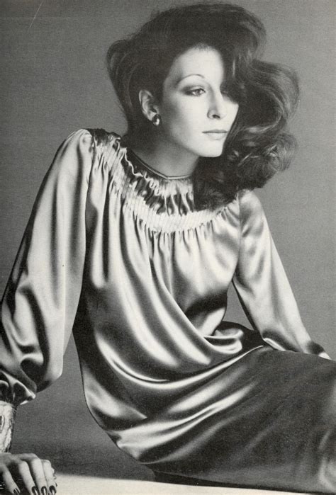 The Dress At Night Vogue US 1974 Model Angelica Houston Vogue