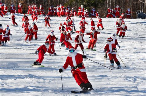 Santas Are Skiing To Town The Korea Times
