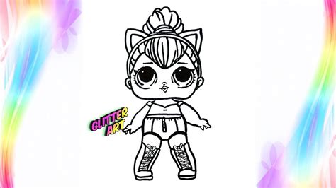 How To Draw Lol Doll Kitty Queen Lol Surprise Doll Drawing And