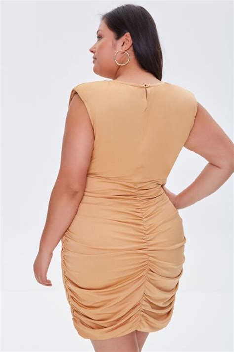 Plus Size Ruched Bodycon Dress