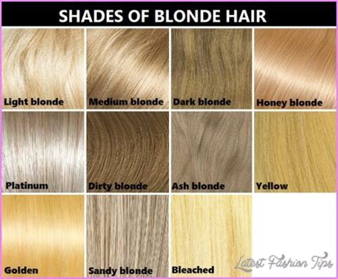 Blonde Hair Color Chart The Shades Kissed By The Sun Blonde Hair 25