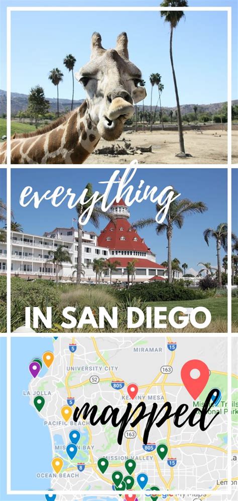 Essential San Diego Map Of Attractions Valentinas Destinations In