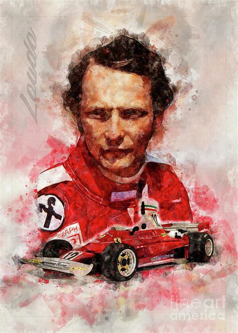 Niki Lauda Painting By Theodor Decker