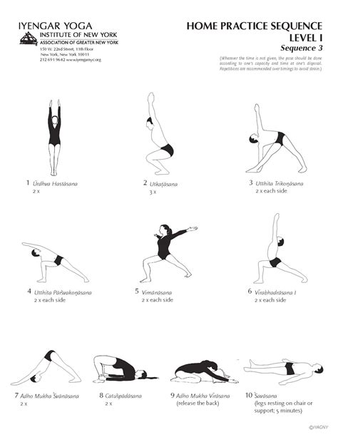 Home Practice Sequence Level I Sequence Iyengar Yoga Institute Of New York Pranayama