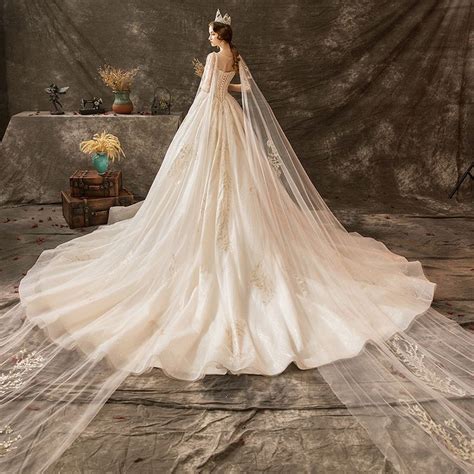 Https://tommynaija.com/wedding/a Line Straps Lace Beads Watteau Train Wedding Dress