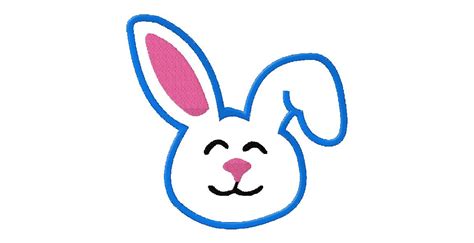 Free for commercial use no attribution required high quality images. Free Applique Easter Bunny Face - Daily Embroidery