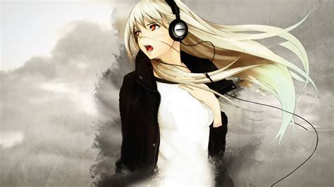 Headphones Music Artwork Anime