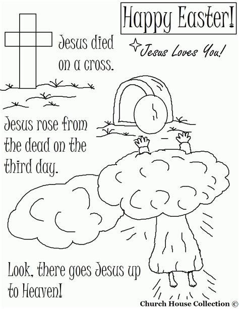 Religious Easter Coloring Pages Clip Art Library