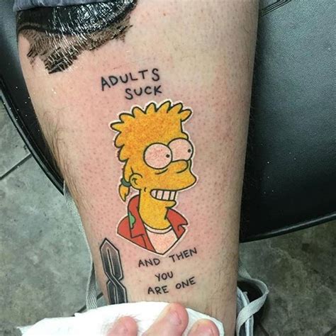 Yeah Sorry Mom Had To Style On Em Thesimpsonstattoo Tattoo