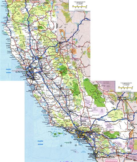 Detailed Map Of California Usa
