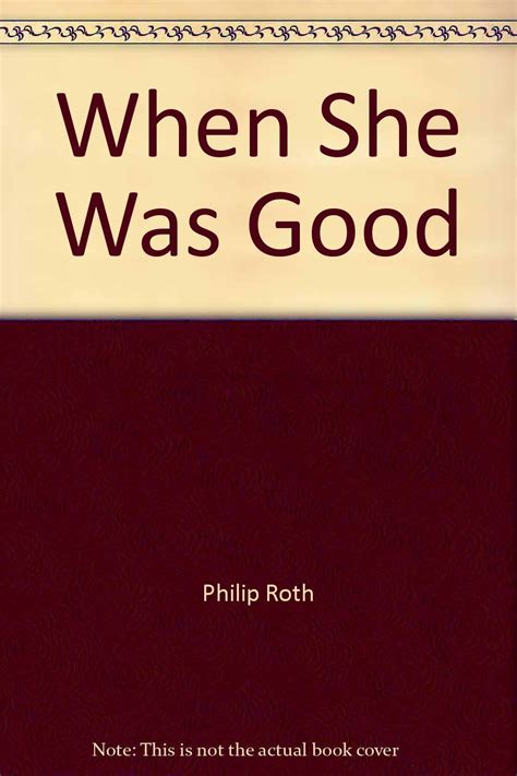 When She Was Good Roth Philip Books
