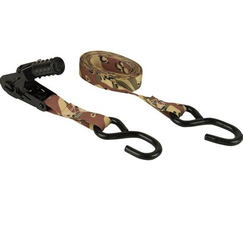 Quick tutorial on use the straps come with no instructions. Keeper 1 in. x 12 ft. Desert Camo Ratchet Tie Down (4-Pack ...