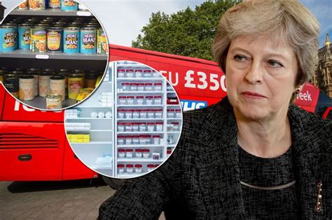 Theresa May Says You Should Take Reassurance And Comfort In Plan To Stockpile Food For No Deal