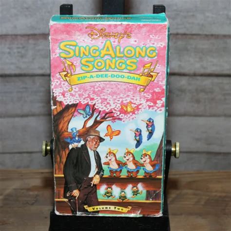 Walt Disney Sing Along Songs Zip A Dee Doo Dah Vhs Video Tape Volume