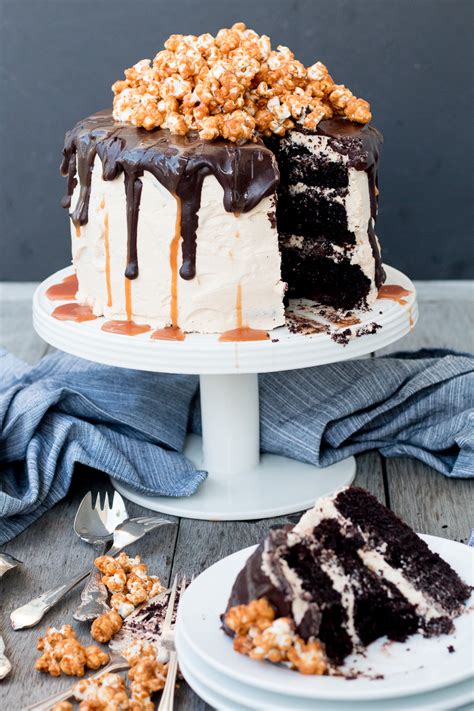 Triple Layer Chocolate Cake With Salted Caramel Buttercream Chocolate