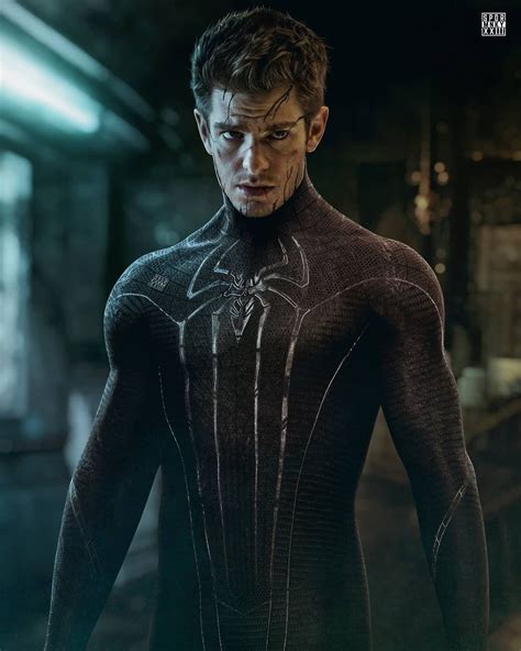 Andrew Garfield Dons The Black Suit In Awesome Spider Man 3 Fan Art Andrew Garfield Spiderman