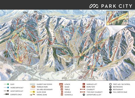 Park City Mountain Map Postcards To Me