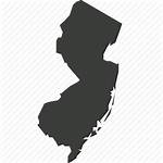 Jersey State Icon Map Usa Nj America