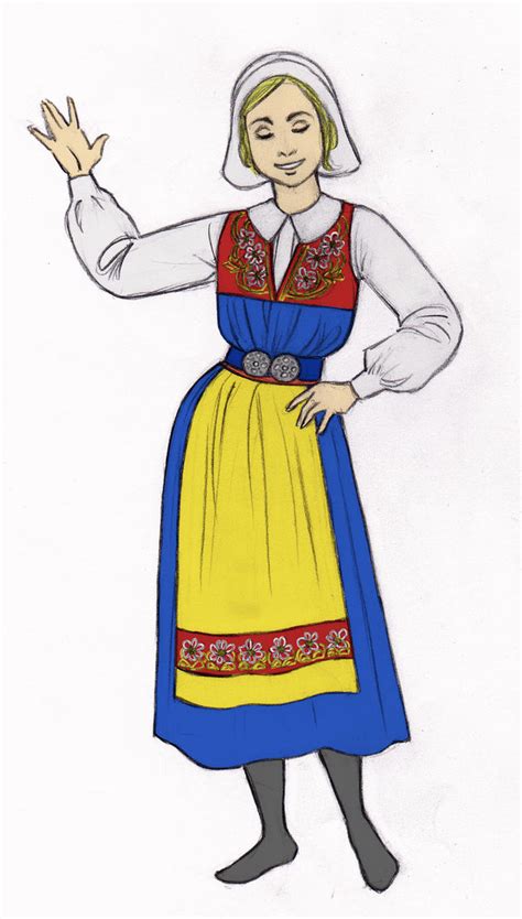 Swedish Folk Costume Colour By Sagaoosh On Deviantart
