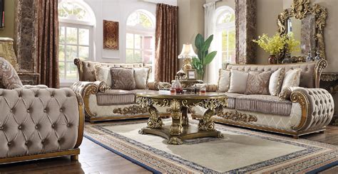 Hd 25 Homey Design Upholstery Living Room Set Victorian European