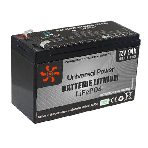 Batterie Lithium 12v 9ah Réf Ltb12009l Li Tech