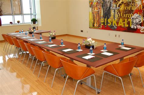 Along with setting a table professionally, you should look professional too BCS Conference Table Set Up | Bottle Cap Suite ...