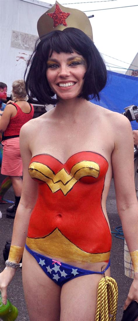 Superhero Costume At Fremont Solstice Parade
