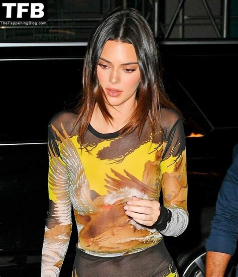 Kendall Jenner Is Seen Braless In A See Through Dress Photos The Sex Scene