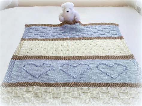 Free Knitting Pattern For Heart Baby Blanket At Matthew Clingman Blog