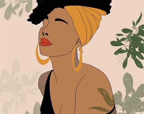 Black Woman Illustration African American Women Art Beauty Etsy African American Art Women