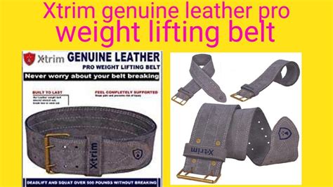 Xtrim Genuine Leather Pro Weight Lifting Beltamazonunbox Everything