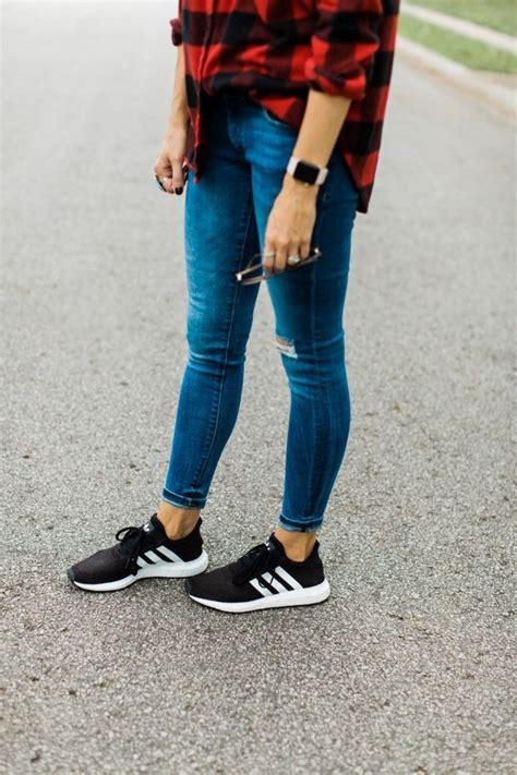 Maybe you would like to learn more about one of these? what to wear with tennis shoes, casual fall style, Adidas ...