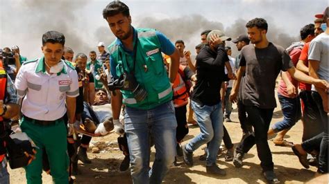 Gaza Clashes 52 Palestinians Killed On Deadliest Day Since 2014 Bbc News