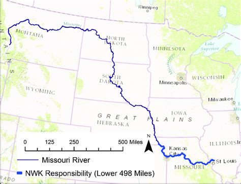 Map Of The Missouri River World Map