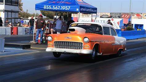 Tri Five Chevys On The Quarter Mile At Historic Famoso Dragstrip