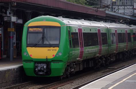 British Rail Class 357 Electrostar C2c Class 357010 Green Livery At