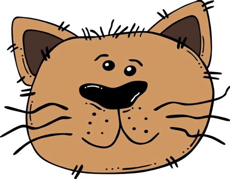 Cartoon Cat Face Clip Art Vectors Graphic Art Designs In Editable Ai