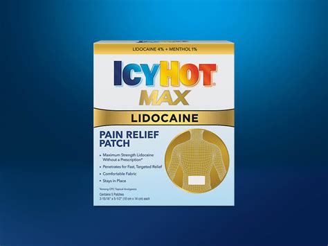 Lidocaine Patch Icy Hot Pain Relief Patch