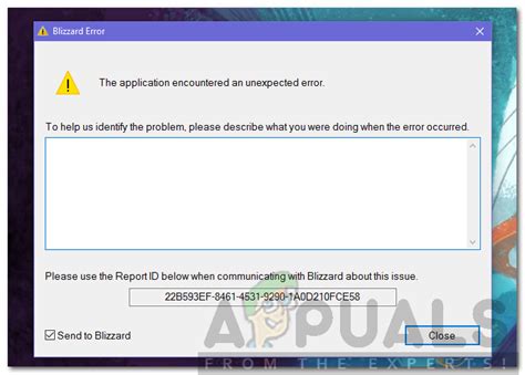 How To Fix The Blizzard Error The Application Encountered An