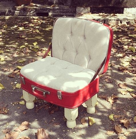 Upcycled Vintage Luggage Chair Recyclart