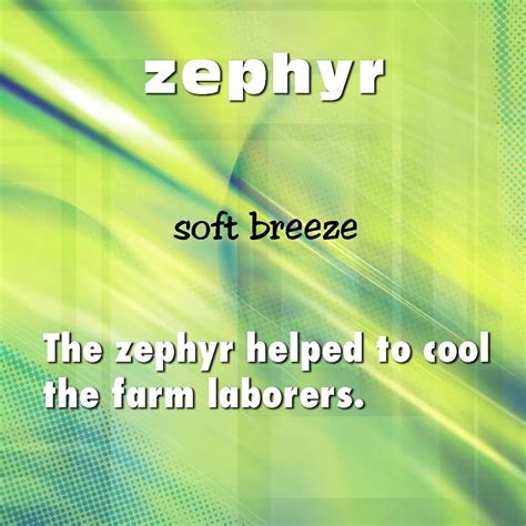 Zephyr Soft Breeze Vocabulary Words Vocab Beautiful Words