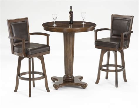 Bar table set, in white and gray write a review. Ambassador Round Bar Table Set Hillsdale Furniture ...